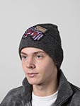 Шапка MITCHELL NESS арт. HCFK4341-TRAYYPPPBLCK Toronto Raptors NBA (темно-серый)